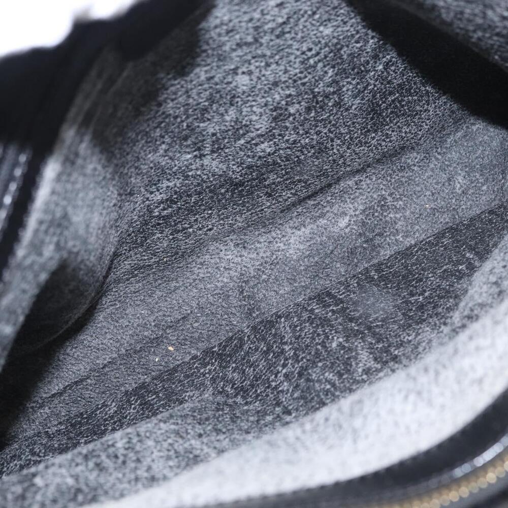 CELINE Macadam Canvas Tote Bag PVC Leather Black Gold Auth 155936 - Picture 10 of 16